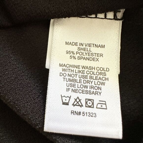 CeCe Top Women's Size S Black Short-Sleeve Ruffle Top - Picture 6 of 8